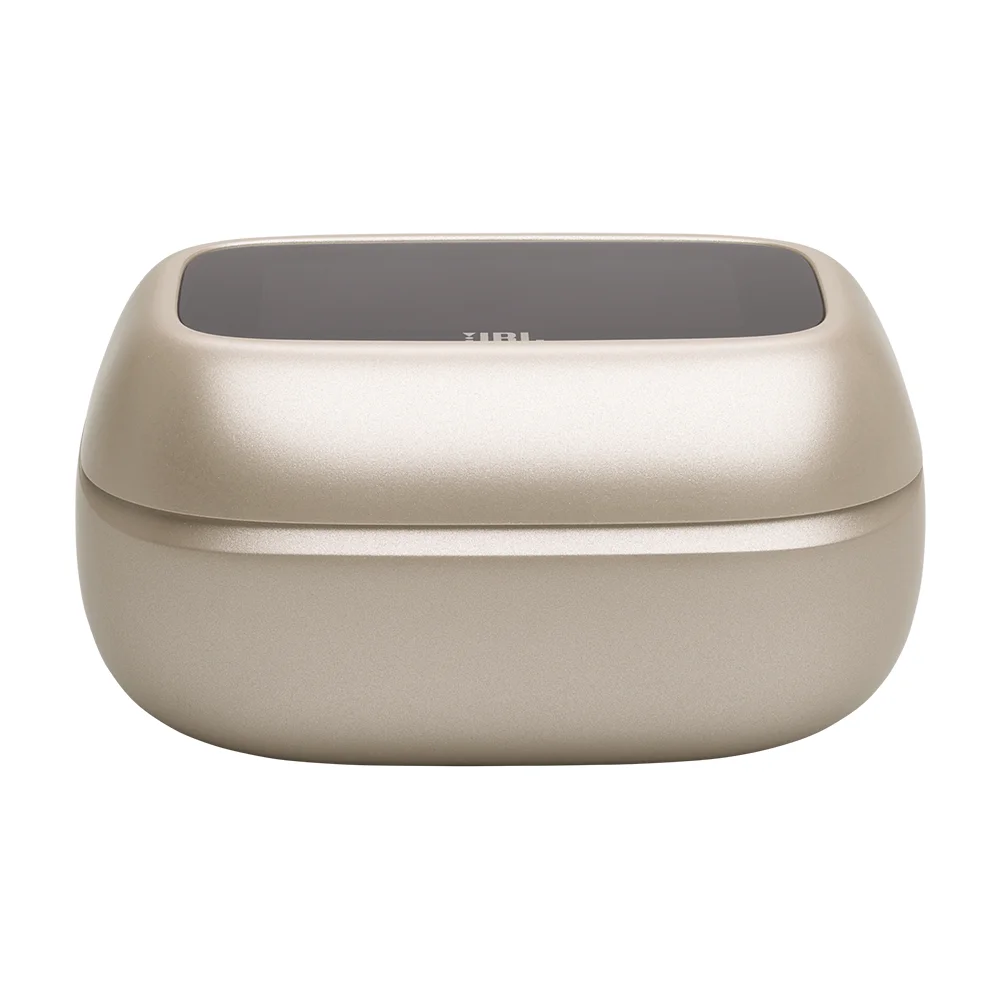 Audífonos In-Ear True Wireless JBL Live Beam 4 Cancelación Ruido Case con Pantalla Champagne - JBLLIVEBEAM4CPGAM