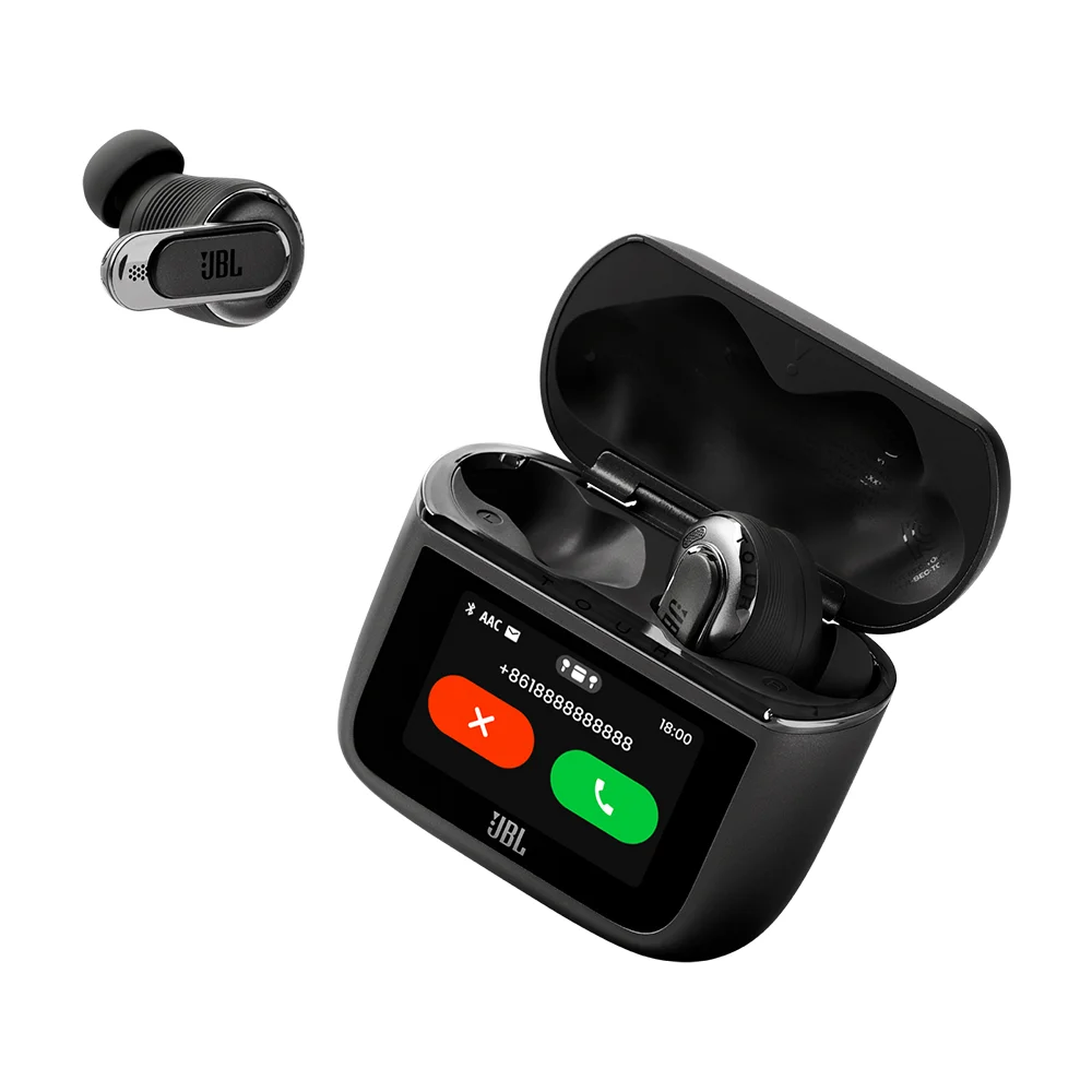 Audífonos In-Ear True Wireless JBL Tour Pro 3 Smart Charging Case Pantalla Táctil ANC Negro - JBLTOURPRO3BLKAM
