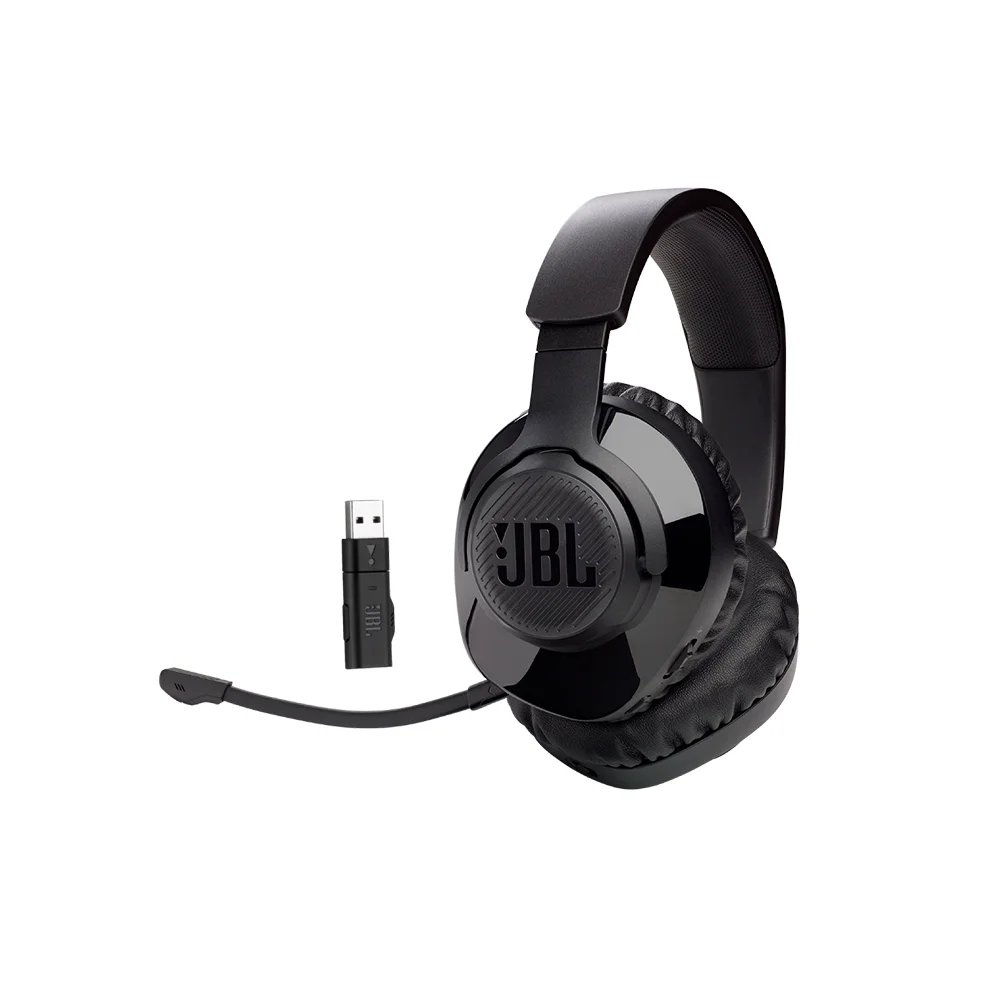 Audífonos Gamer Inalámbricos JBL Quantum 350 Wireless Receptor USB 2.4GHz Micrófono Negro - JBLQ350WLBLKAM