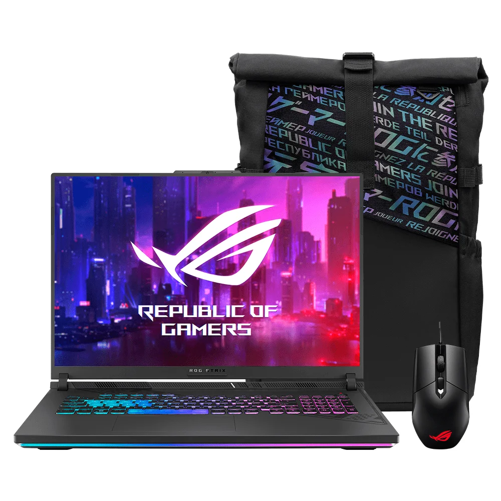 Laptop ASUS ROG Strix G18 18" 2.5K 240Hz | Ryzen 9 9955HX, 16GB DDR5, 1TB SSD, RTX 5070, Win 11 - 90NR0L58-M00510