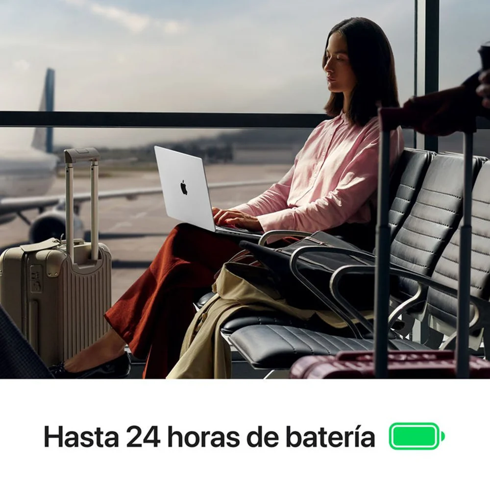 Laptop Apple MacBook Pro 14.2" Liquid Retina XDR (Chip M5 CPU 10c, GPU 10c, 16GB, 1TB SSD, macOS) - Plata (MDE54E/A)