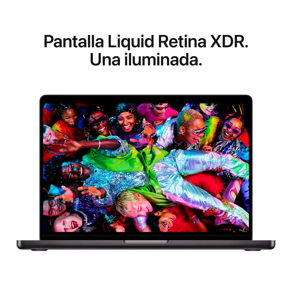 Laptop Apple MacBook Pro 14.2" Liquid Retina XDR (M5 Pro 15c, 16c GPU, 24GB, 1TB SSD, macOS) - Negro Espacial (MGDR4E/A)