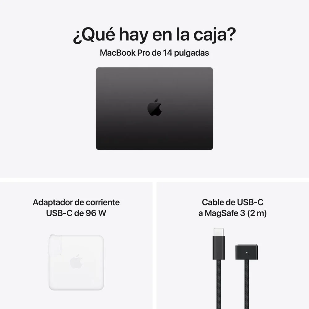 Laptop Apple MacBook Pro 14.2" Liquid Retina XDR (M5 Max 18c, 32c GPU, 36GB, 2TB SSD, macOS) - Negro Espacial (MGDU4E/A)