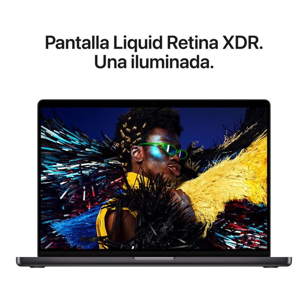 Laptop Apple MacBook Pro 16.2" Liquid Retina XDR (M5 Pro 10c, 16c GPU, 24GB, 1TB SSD, macOS) - Negro Espacial (MGEA4E/A)