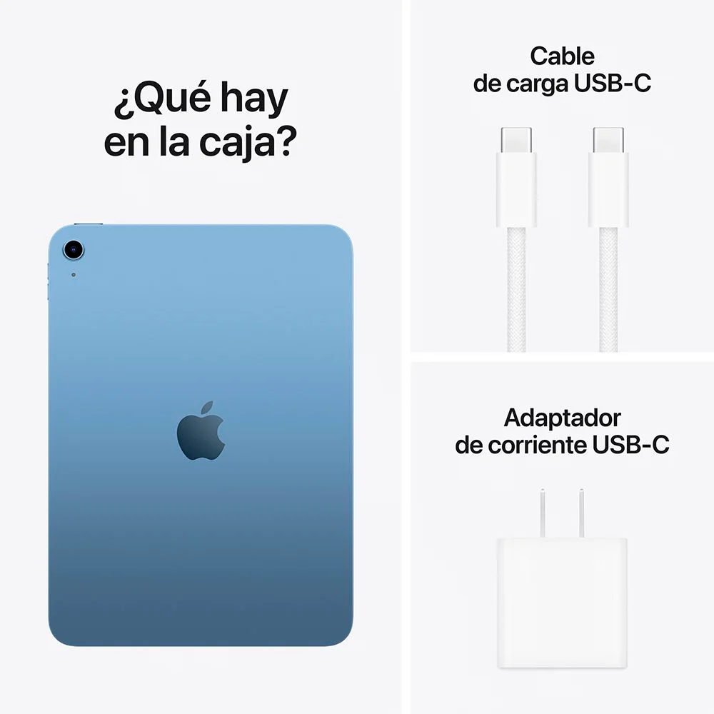 Tablet Apple iPad 11" 11a Gen Liquid Retina (A16 Bionic 6c, GPU 5c, 6GB RAM, 128GB, Wi-Fi) - Azul (MD4A4CL/A)