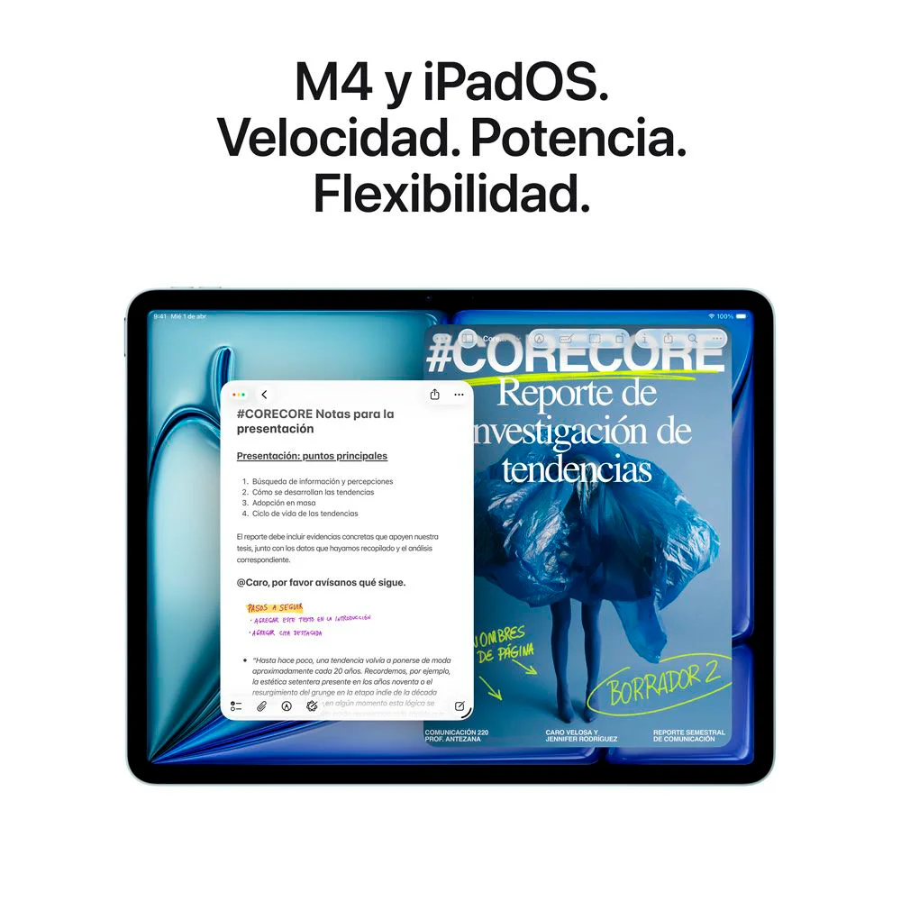 Tablet Apple iPad Air 11" Liquid Retina (Chip M4 CPU 8c, GPU 9c, 12GB RAM, 128GB, Wi-Fi) - Azul (MH314CL/A)