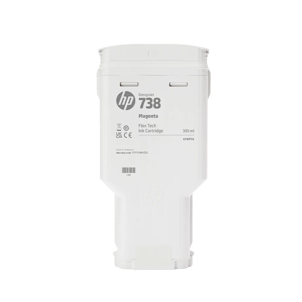 Cartucho de Tinta HP 738 Cian 300ml | Para DesignJet T850, T950 36-in - 676M6A