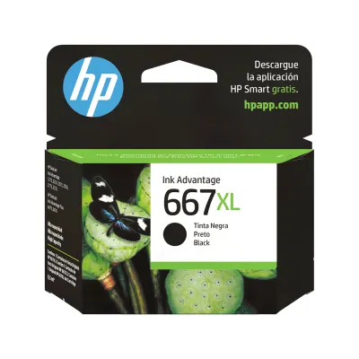 Cartucho de Tinta HP 667XL Negro 8.5ml | Para DeskJet Ink Advantage - 3YM81AL