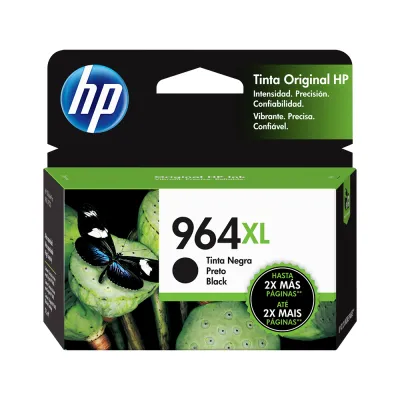 Cartucho de Tinta HP 964XL Negro 47.9ml | Para OfficeJet Pro 9010, 9020 - 3JA57AL