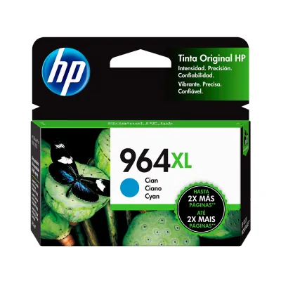 Cartucho de Tinta HP 964XL Cian 24.5ml | Para OfficeJet Pro 9010, 9020 - 3JA54AL