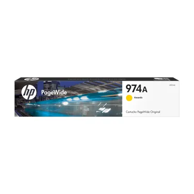 Cartucho de Tinta HP 974A Amarillo 38ml | Para PageWide Pro 452dw, 477dw - L0R93AL
