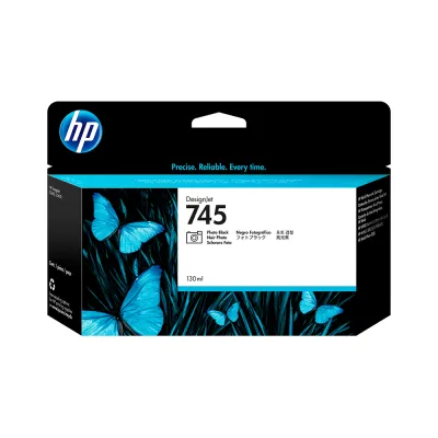 Cartucho de Tinta HP 745 Negro Foto 130ml | Para DesignJet Z2600, Z5600 - F9J98A