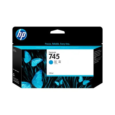 Cartucho de Tinta HP 745 Cian 130ml | Para DesignJet Z2600, Z5600 - F9J97A