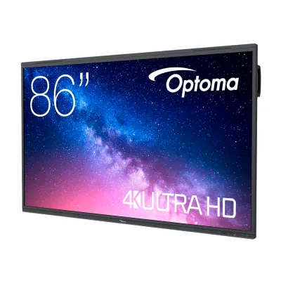 Pantalla Interactiva Optoma 5863RK 86" 4K UHD 3840×2160 | LAN + Wi-Fi | para Aulas y Empresas
