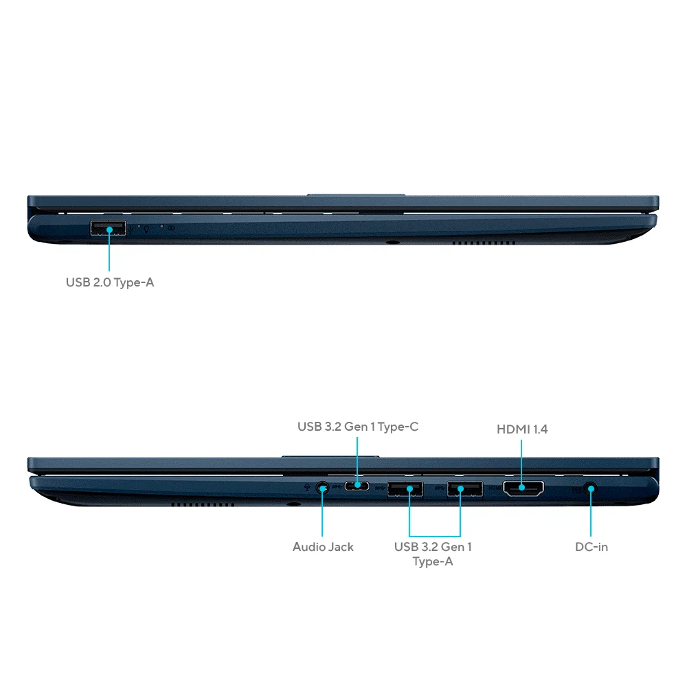 Laptop ASUS Vivobook 15 X1504VA 15.6" FHD | Intel Core 5 120U, 8GB DDR5, 512GB SSD, Intel Graphics, Win 11 - 90NB13Y1-M03NU0