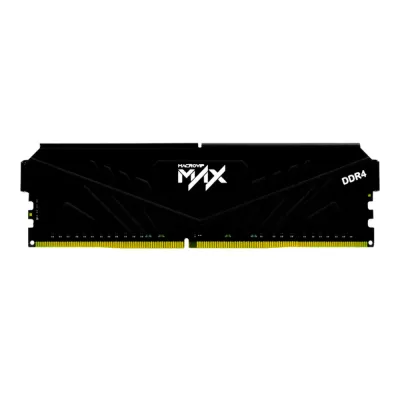 Memoria RAM Macrovip Max 8GB DDR4 3200MHz CL16 UDIMM | Disipador Negro, 1.35V, PC Gamer - MVX32N16/8