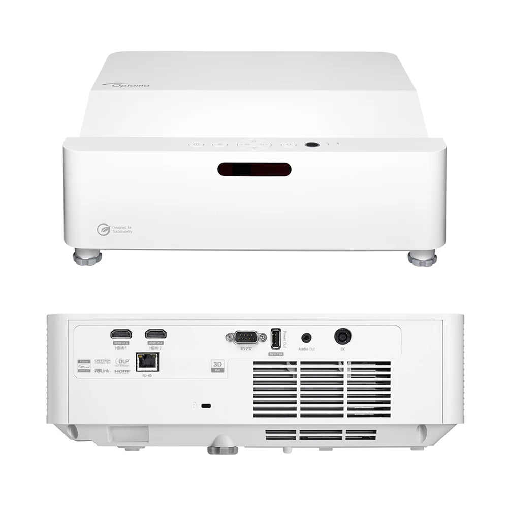 Proyector Láser Optoma ZW410UST — 4.000 Lúmenes WXGA 1280×800 | Ultra Tiro Corto