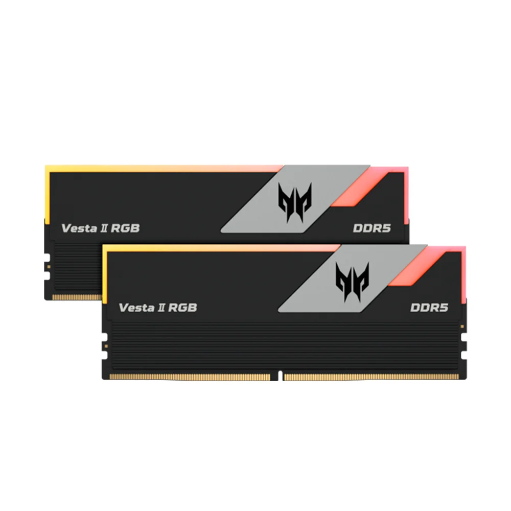 Kit Memoria RAM Predator Vesta II RGB | 32GB (2x16GB) DDR5-6000MHz | CL32 | 1.35V | DIMM 288-Pin | XMP 3.0 / AMD EXPO | RGB