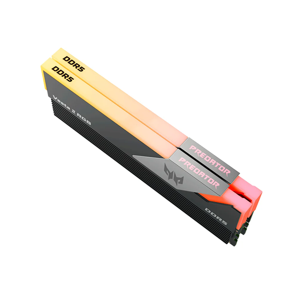Kit Memoria RAM Predator Vesta II RGB | 32GB (2x16GB) DDR5-6000MHz | CL32 | 1.35V | DIMM 288-Pin | XMP 3.0 / AMD EXPO | RGB