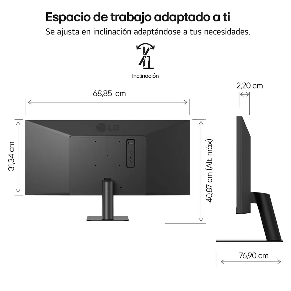 Monitor UltraWide LG 29U511A 29.0" WFHD IPS 100Hz 5ms | Formato 21:9, HDR10, Altavoces MaxxAudio - 29U511A
