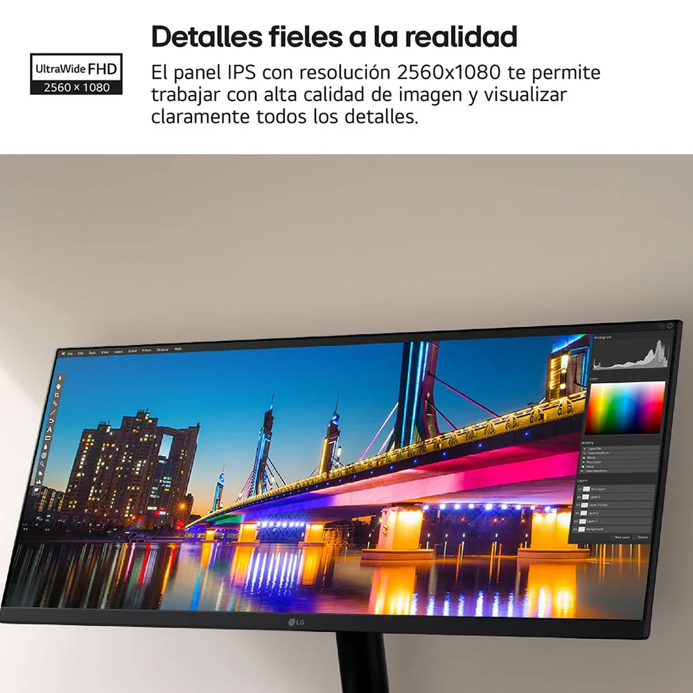 Monitor UltraWide LG 29U511A 29.0" WFHD IPS 100Hz 5ms | Formato 21:9, HDR10, Altavoces MaxxAudio - 29U511A