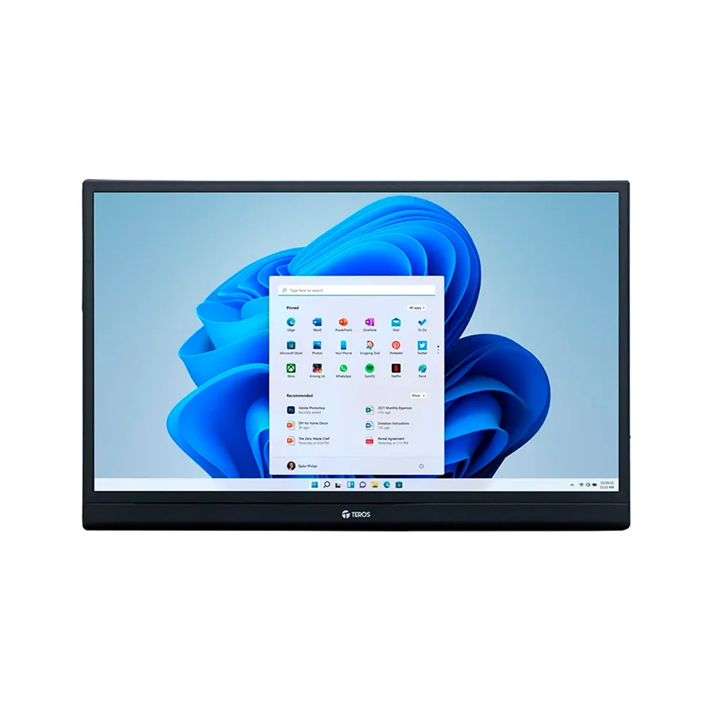 Monitor Portátil Teros TE-1501S 15.6" FHD IPS 60Hz 5ms | USB-C DP Alt Mode, Mini HDMI, Altavoces - TE1501S