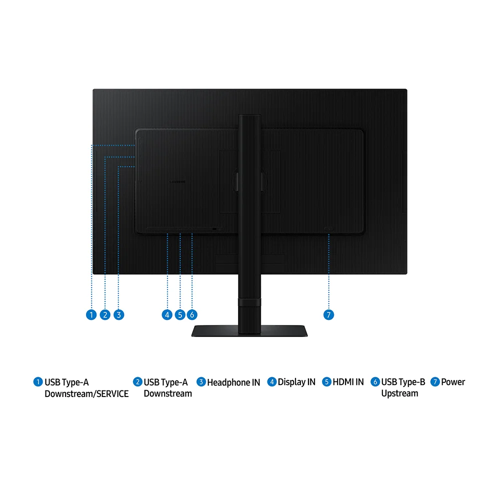 Monitor USB-C Hub Samsung ViewFinity S8 S80D 27.0" 4K UHD IPS 60Hz | USB-C 90W, RJ-45, HDR10 - LS27D802EANXZA