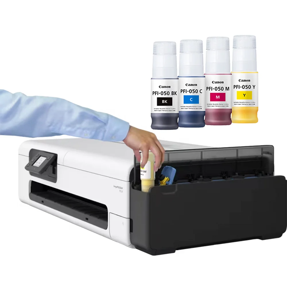 Plotter Canon imagePROGRAF TC-21 24″ (7055C002) | Inyección Térmica A1/A2/A3/A4 | 2400×1200 dpi | Wi-Fi, Ethernet, USB | Impresión de Planos CAD y Cartelería