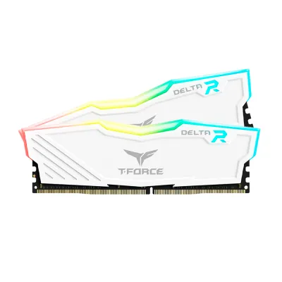 Kit Memoria RAM TeamGroup T-Force Delta RGB | 16GB (2x8GB) DDR4-3600MHz | CL18 | 1.35V | DIMM 288-Pin | RGB | Blanco