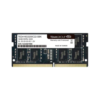 Memoria RAM TeamGroup Elite | 16GB DDR4-3200MHz | CL22 | 1.2V | SODIMM 260-Pin