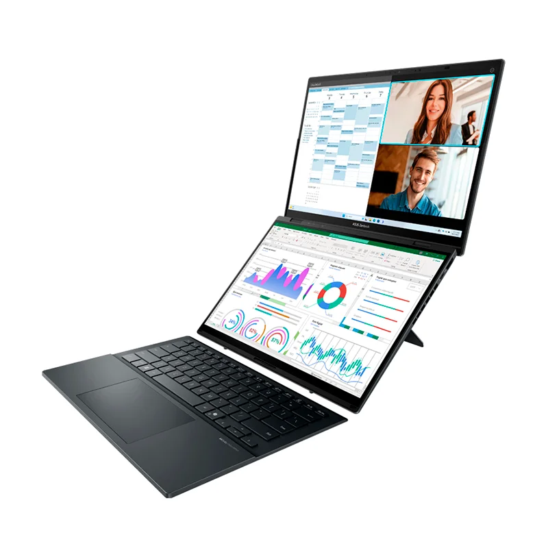 Laptop ASUS Zenbook Duo UX8406 (90NB14X1-M007Y0) | Core Ultra 9-285H | 32GB LPDDR5X | 1TB SSD | Gráficos Intel Arc | 14″ 3K OLED Dual