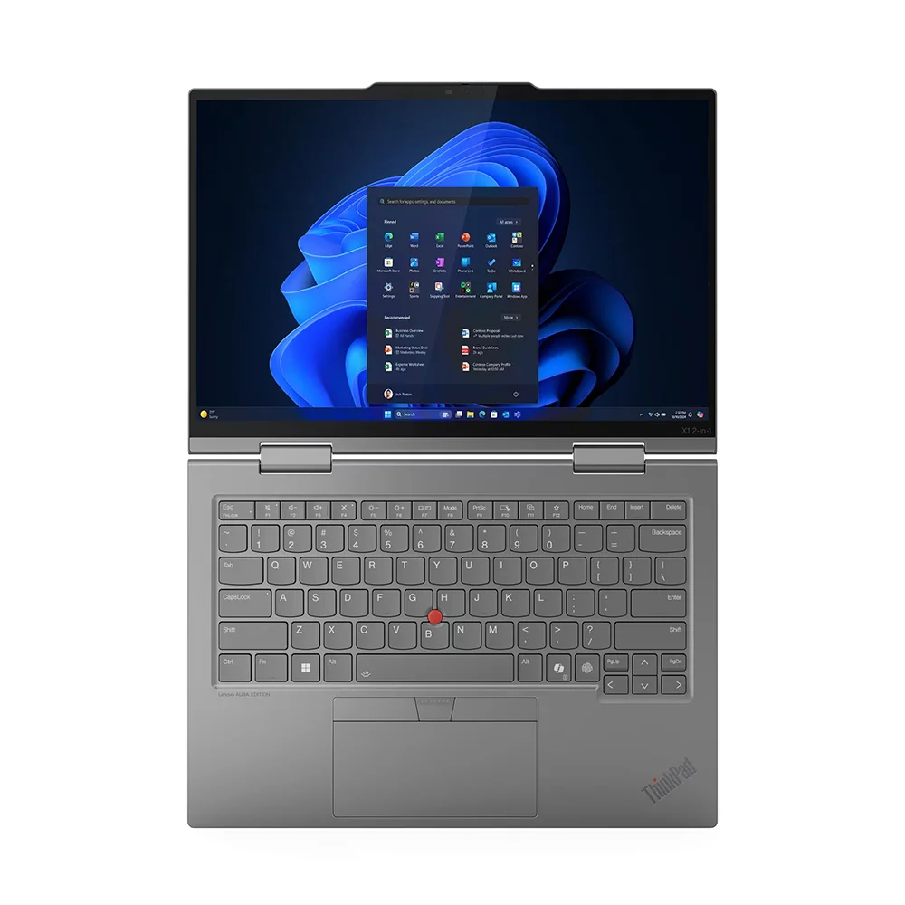 Laptop Lenovo ThinkPad X1 2-in-1 Gen 10 Aura Edition (21NV000QLM) | Core Ultra 7 258V | 32GB LPDDR5x | 1TB SSD | Gráficos Intel Arc | 14″ WUXGA Touch