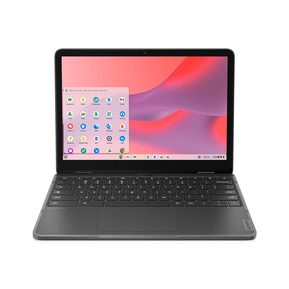 Laptop Lenovo 500e Yoga Chromebook Gen 4 (82W5S16100) | Intel N100 | 8GB LPDDR5 | 64GB eMMC | Gráficos Intel UHD | 12.2″ WUXGA Touch | ChromeOS
