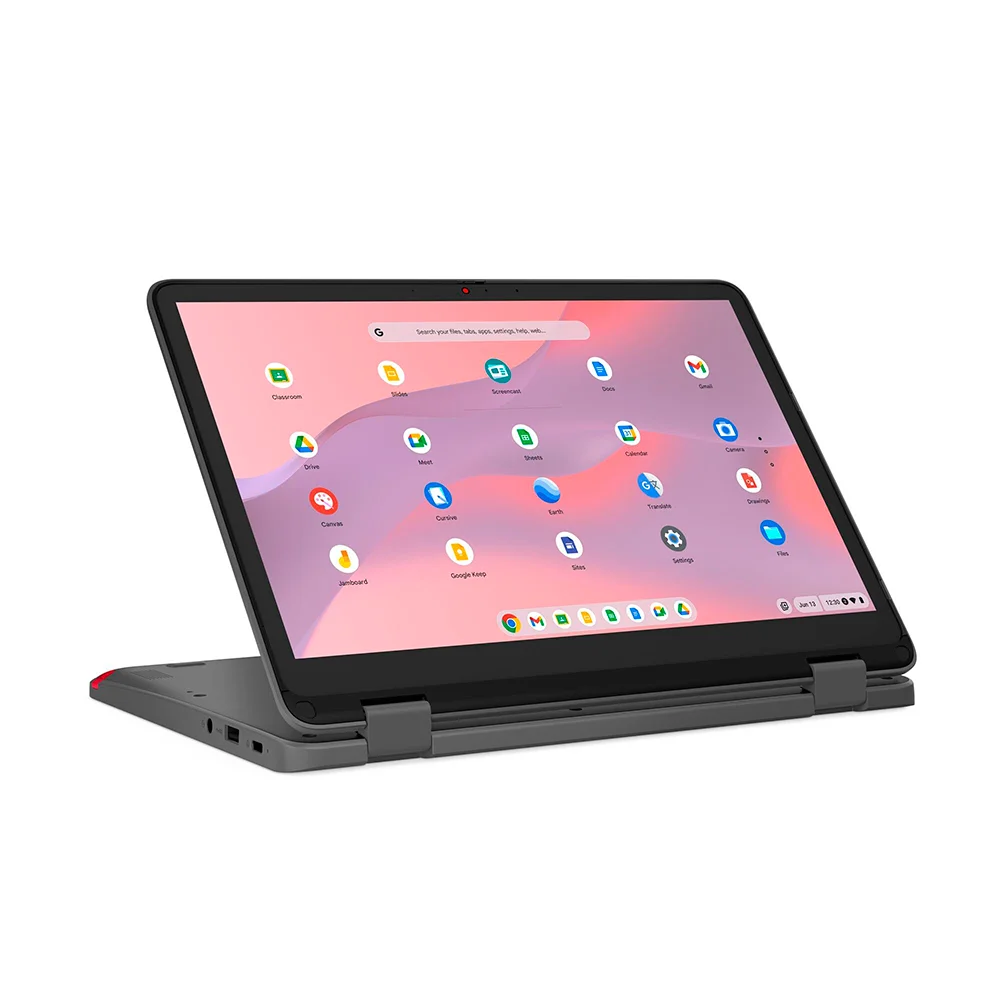Laptop Lenovo 500e Yoga Chromebook Gen 4 (82W5S16100) | Intel N100 | 8GB LPDDR5 | 64GB eMMC | Gráficos Intel UHD | 12.2″ WUXGA Touch | ChromeOS