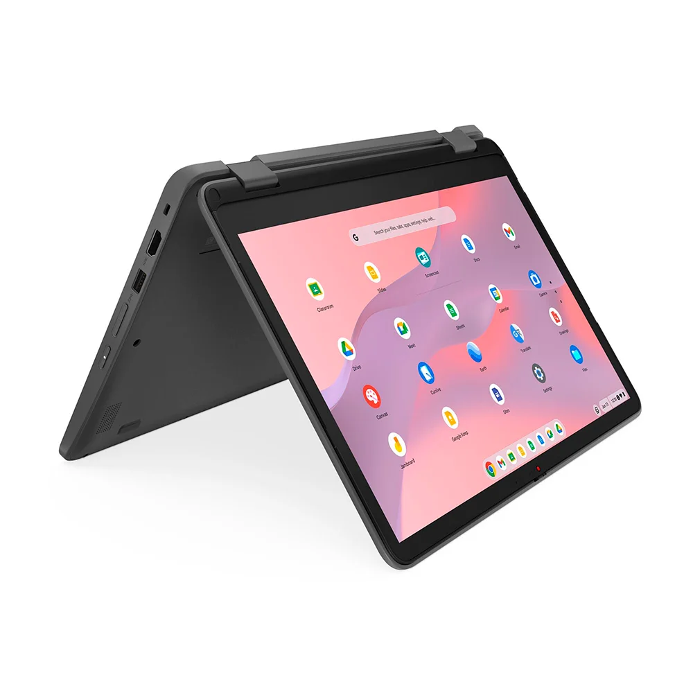 Laptop Lenovo 500e Yoga Chromebook Gen 4 (82W5S16100) | Intel N100 | 8GB LPDDR5 | 64GB eMMC | Gráficos Intel UHD | 12.2″ WUXGA Touch | ChromeOS