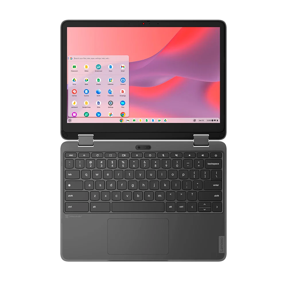 Laptop Lenovo 500e Yoga Chromebook Gen 4 (82W5S16100) | Intel N100 | 8GB LPDDR5 | 64GB eMMC | Gráficos Intel UHD | 12.2″ WUXGA Touch | ChromeOS
