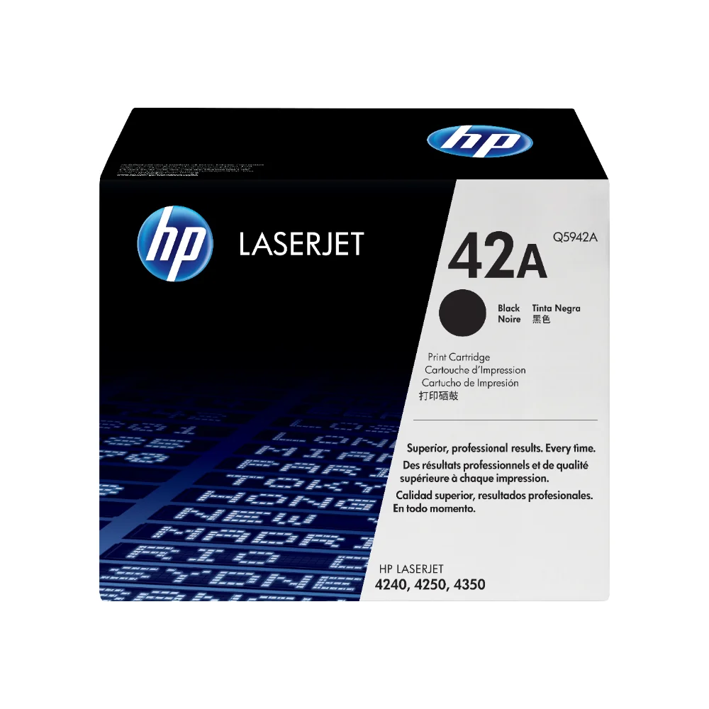Tóner HP 42A Negro Original Q5942A para HP LaserJet