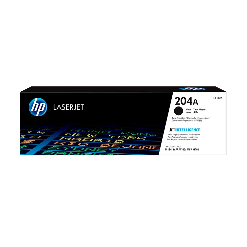Tóner HP 204A Negro Original CF510A para HP LaserJet