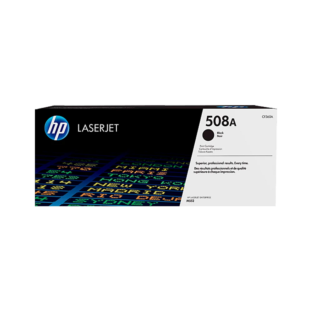 Tóner HP 508A Negro Original CF360A para HP LaserJet