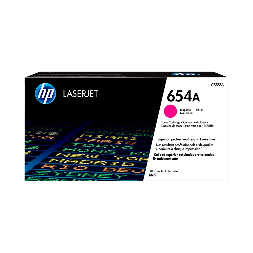 Tóner HP 654A Magenta Original CF333A para HP LaserJet