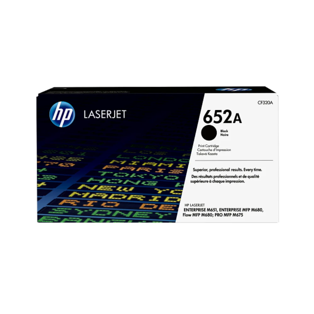 Tóner HP 652A Negro Original CF320A para HP LaserJet