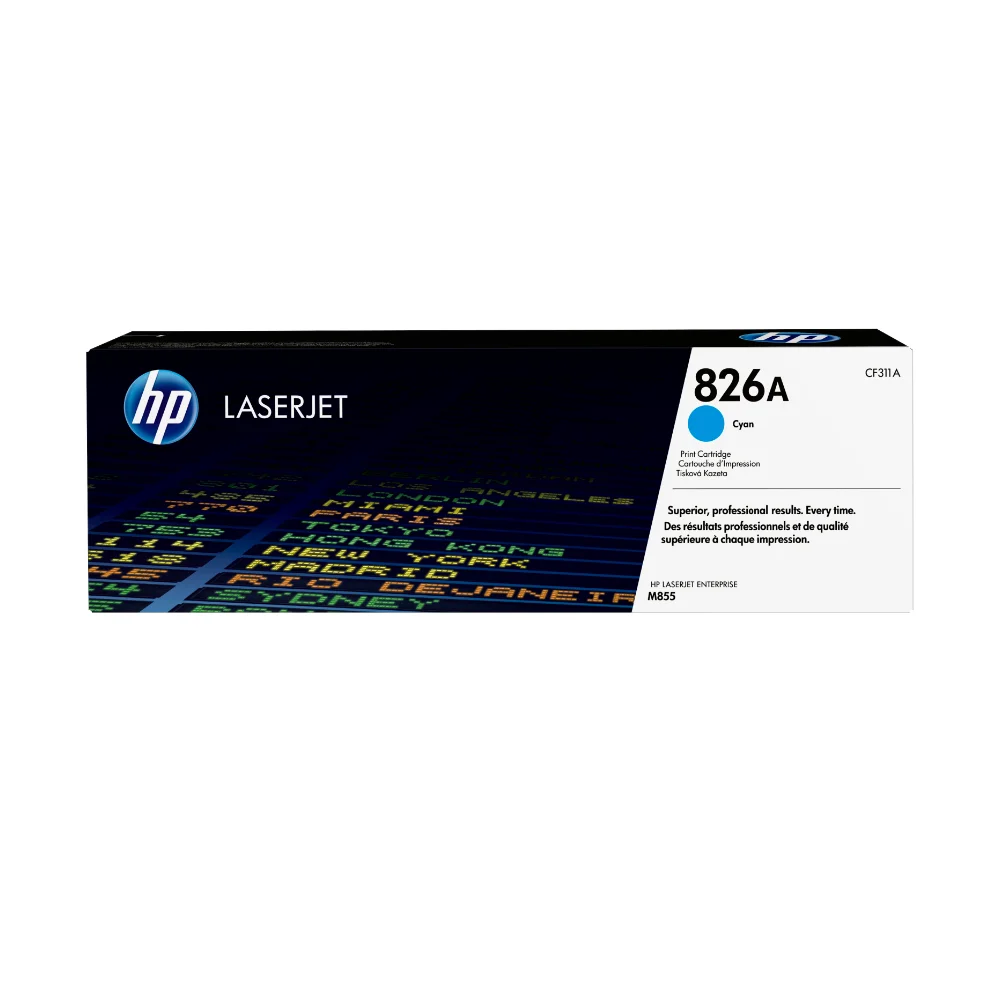 Tóner HP 826A Cian Original CF311A para HP LaserJet