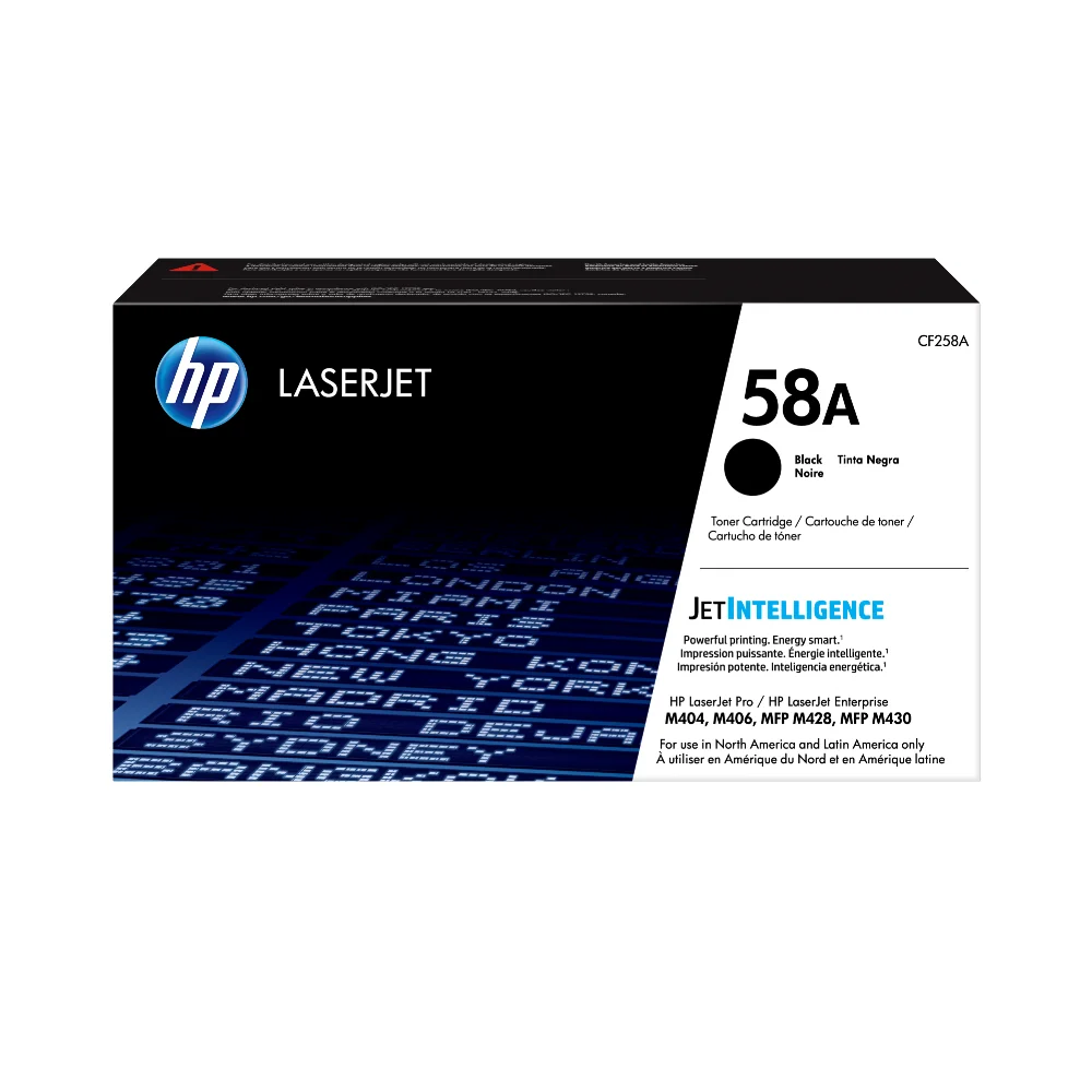 Tóner HP 58A Negro Original CF258A para HP LaserJet