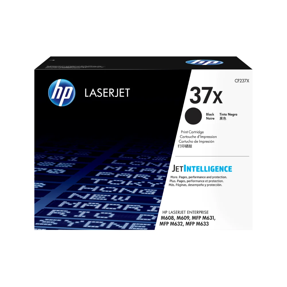 Tóner HP 37X Negro Original CF237X para HP LaserJet