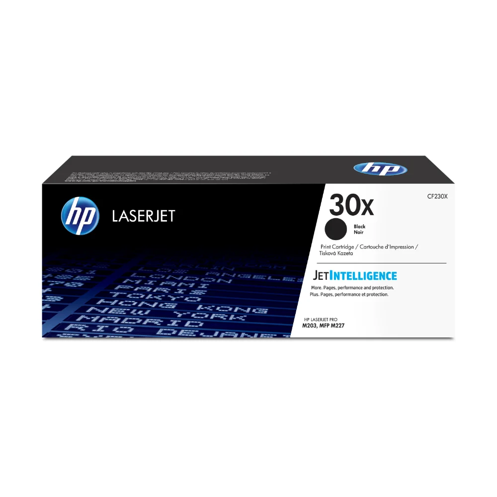 Tóner HP 30X Negro Original CF230X para HP LaserJet