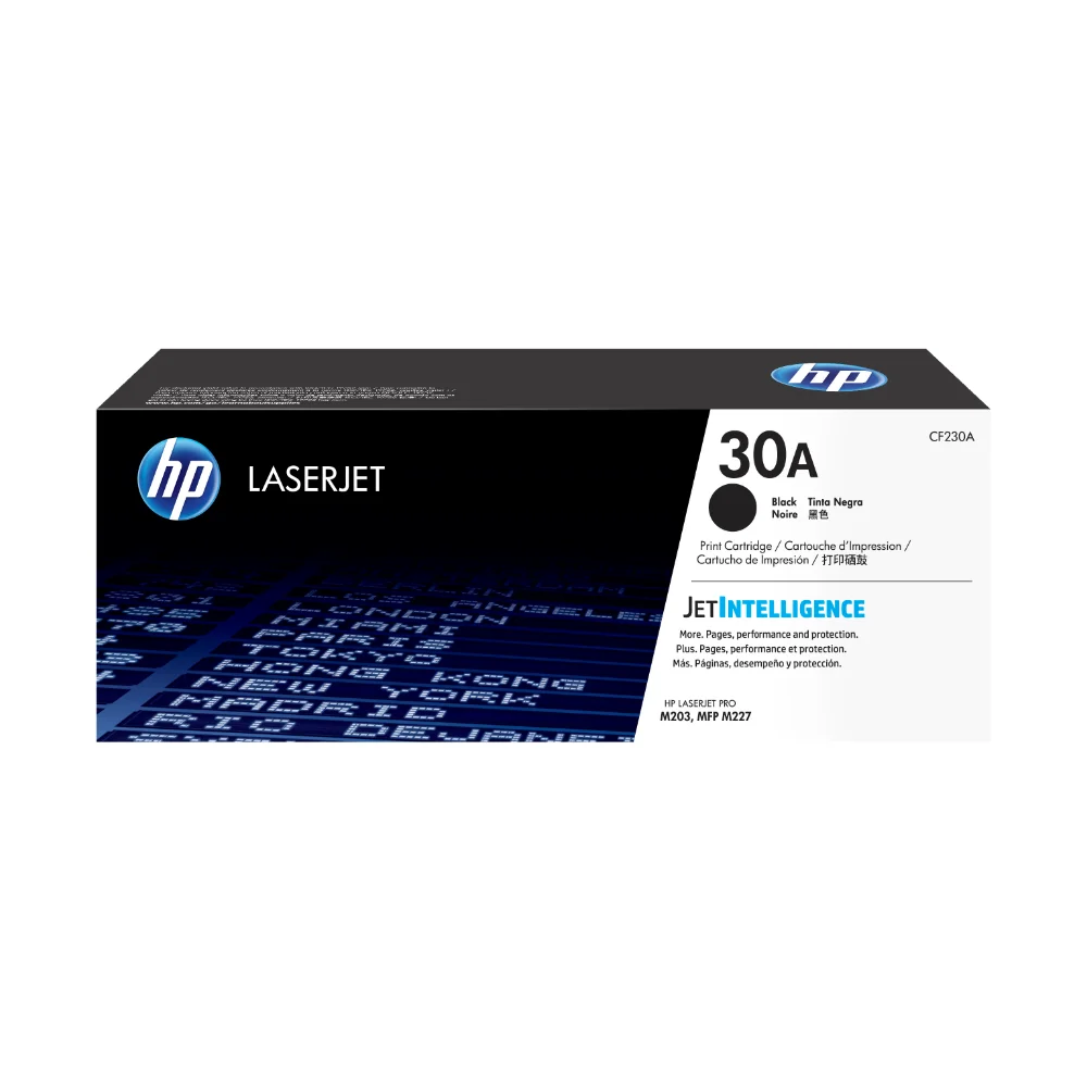 Tóner HP 30A Negro Original CF230A para HP LaserJet