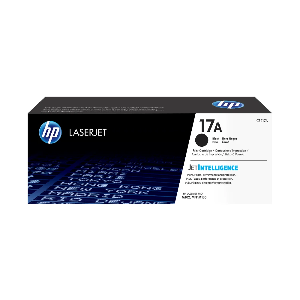 Tóner HP 17A Negro Original CF217A para HP LaserJet