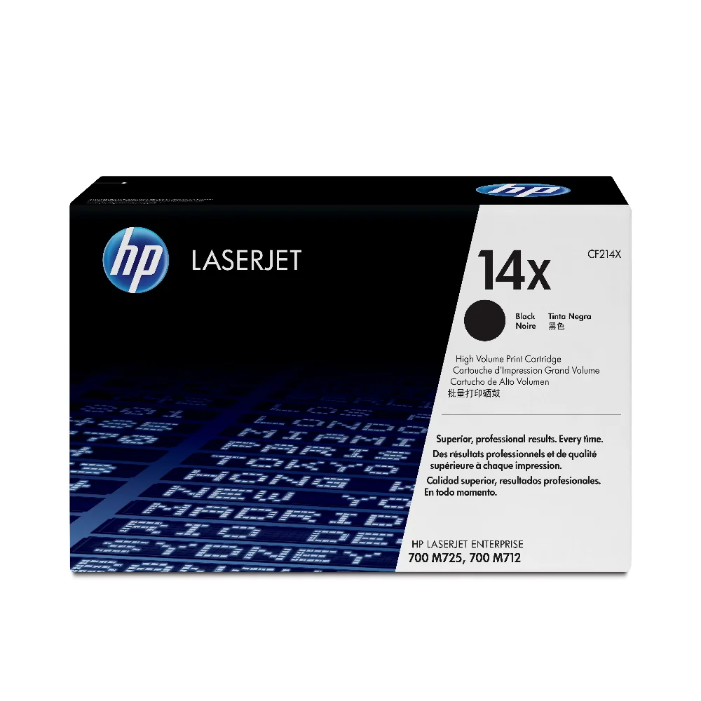 Tóner HP 14X Negro Original CF214X para HP LaserJet