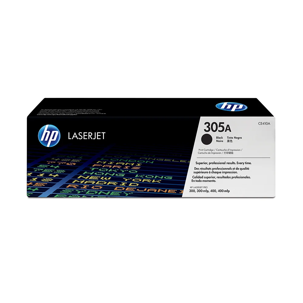 Tóner HP 305A Negro Original CE410A para HP LaserJet
