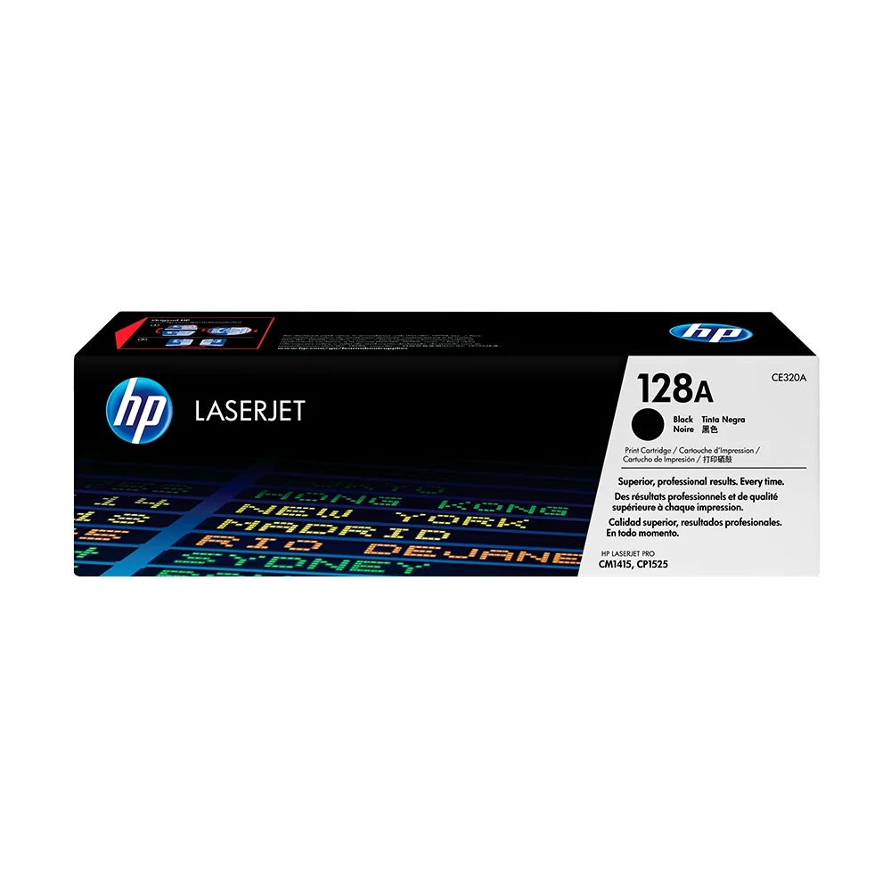 Tóner HP 128A Negro Original CE320A para HP LaserJet